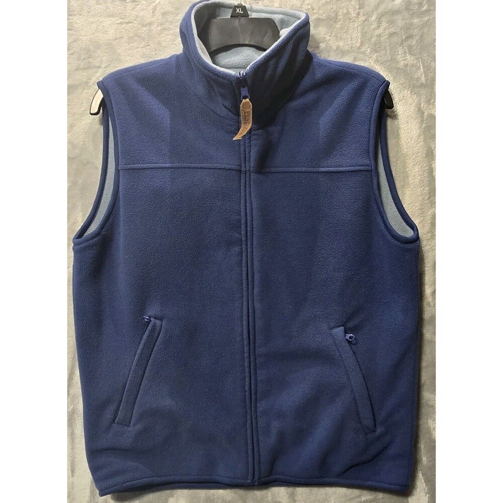 Pendleton Fleece Vest Women's Small Blue Full Zip Zipper Pockets Classic Outdoor